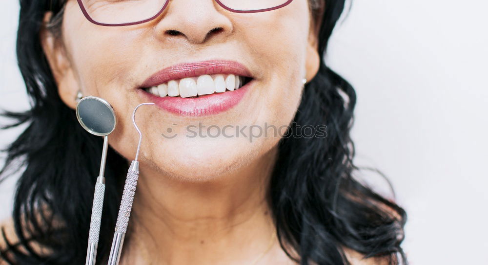 Similar – Image, Stock Photo Happy elderly woman on the mobile phone
