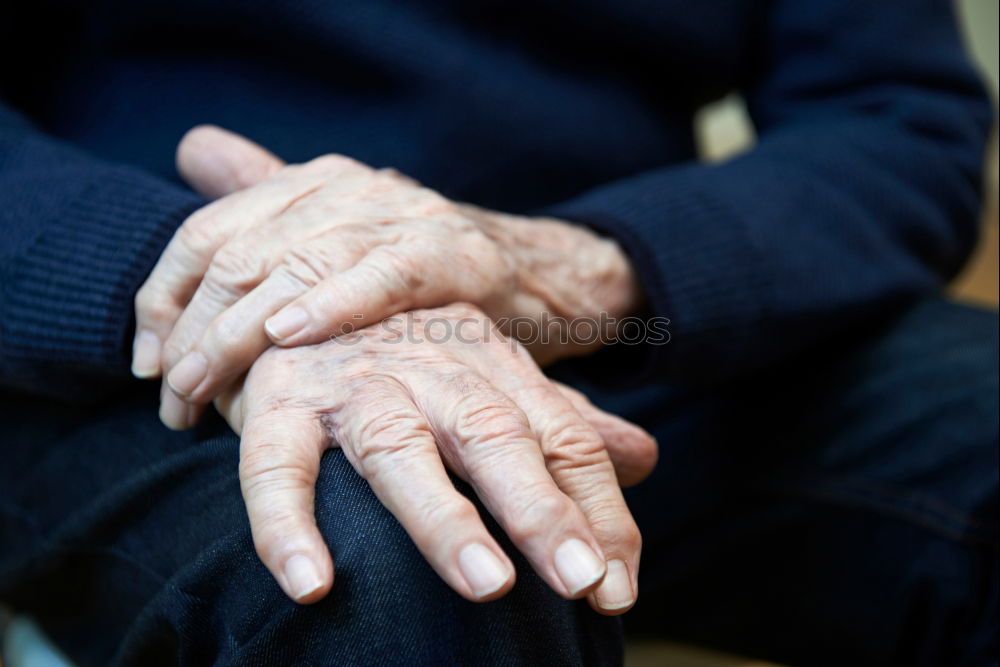 Similar – Image, Stock Photo A Detail of An Old Woman Hands On Her Traditional Skirt