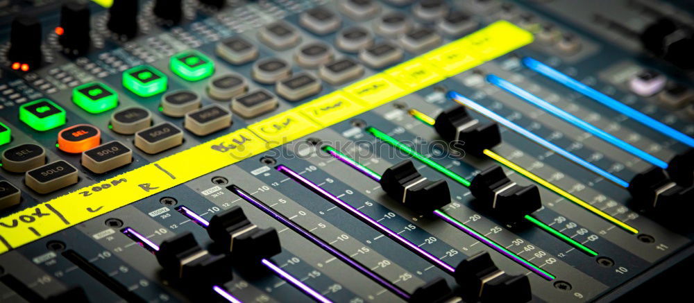 Image, Stock Photo dj Controller Yellow Black