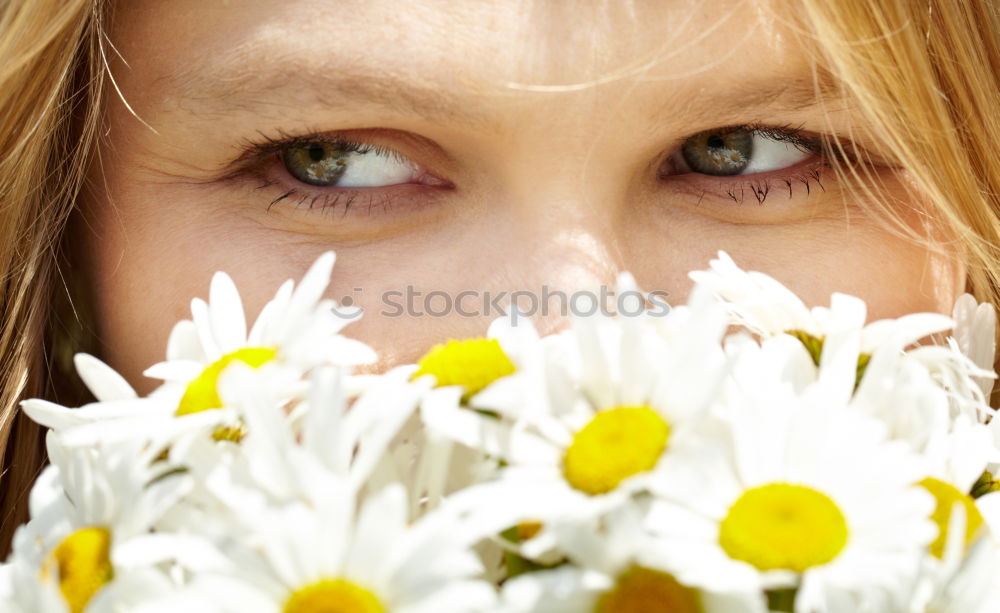 Image, Stock Photo Through the flower