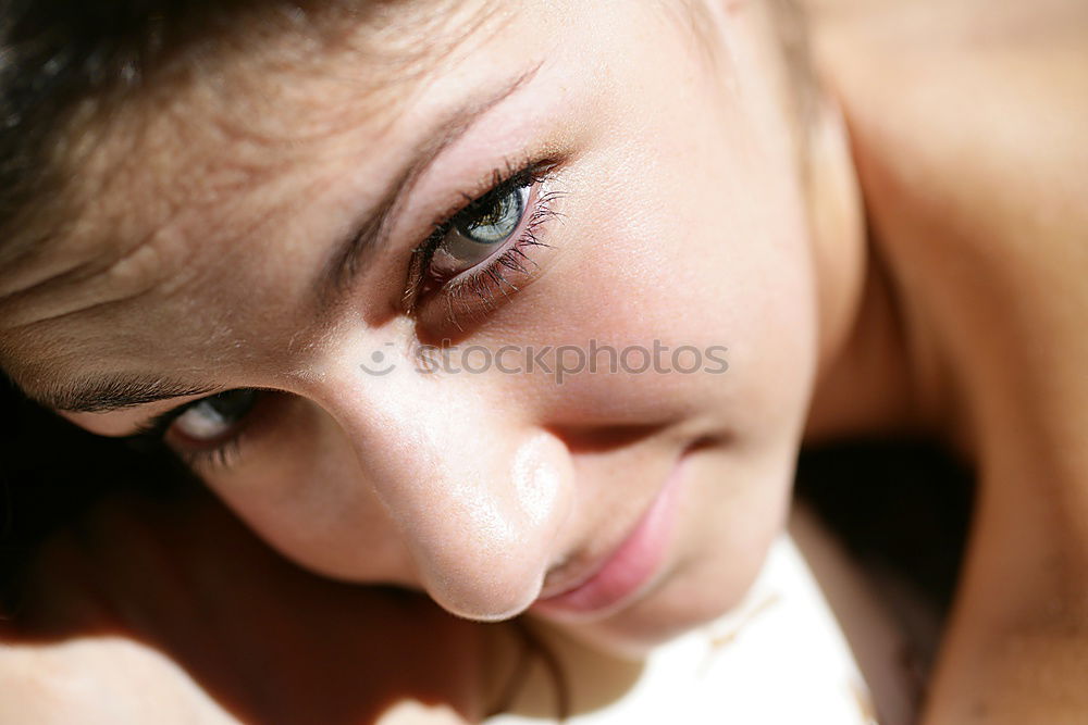 Similar – Image, Stock Photo Crazy self-portrait of a young woman