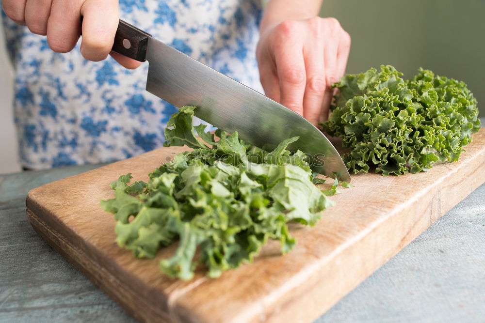 Similar – Image, Stock Photo kale washing winter superfood