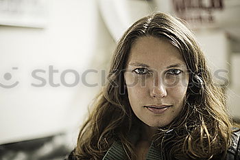 Similar – Image, Stock Photo dimple child Cap Grinning