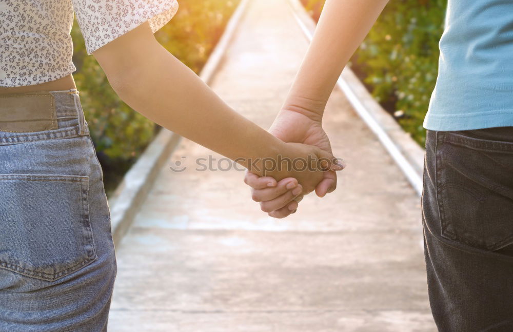 Similar – Image, Stock Photo Legs of a beautiful young family