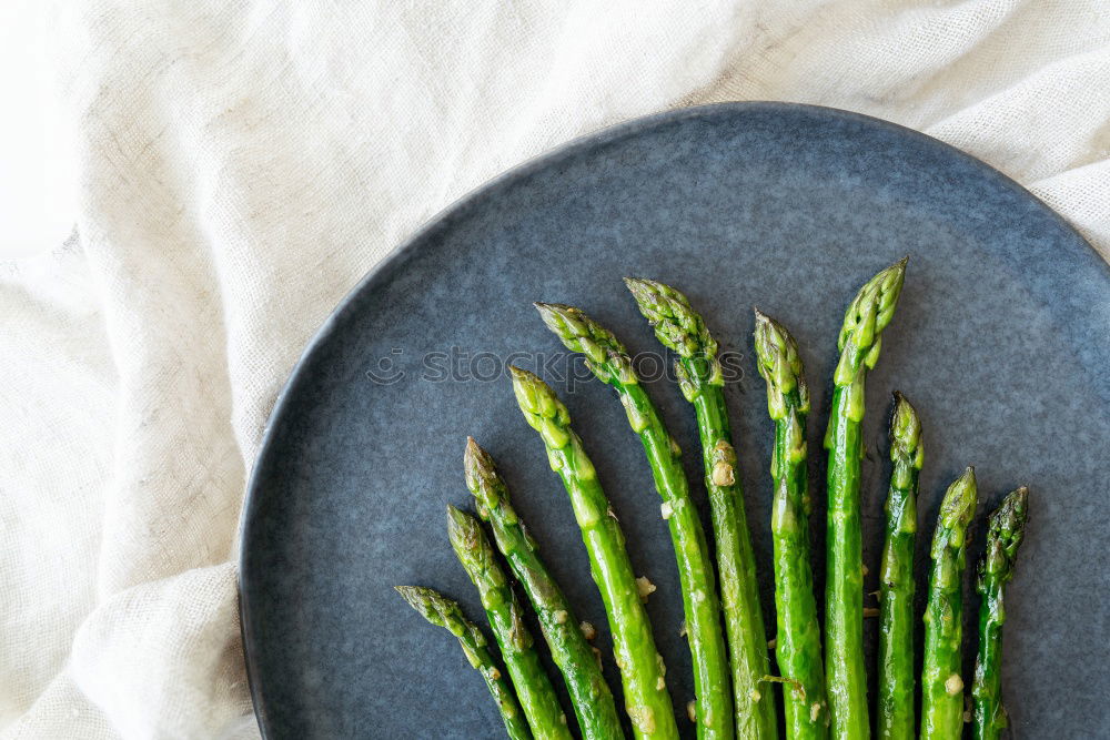 Similar – Image, Stock Photo Green asparagus in pot with cooking spoon