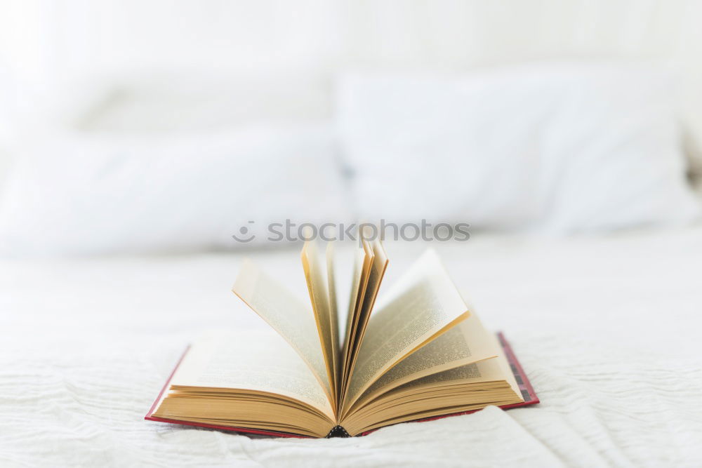 Similar – Image, Stock Photo Reading in bed