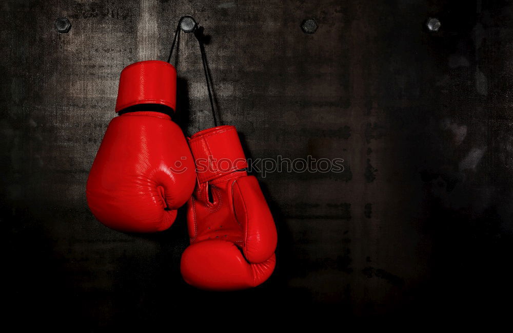 Similar – pair of old leather boxing gloves