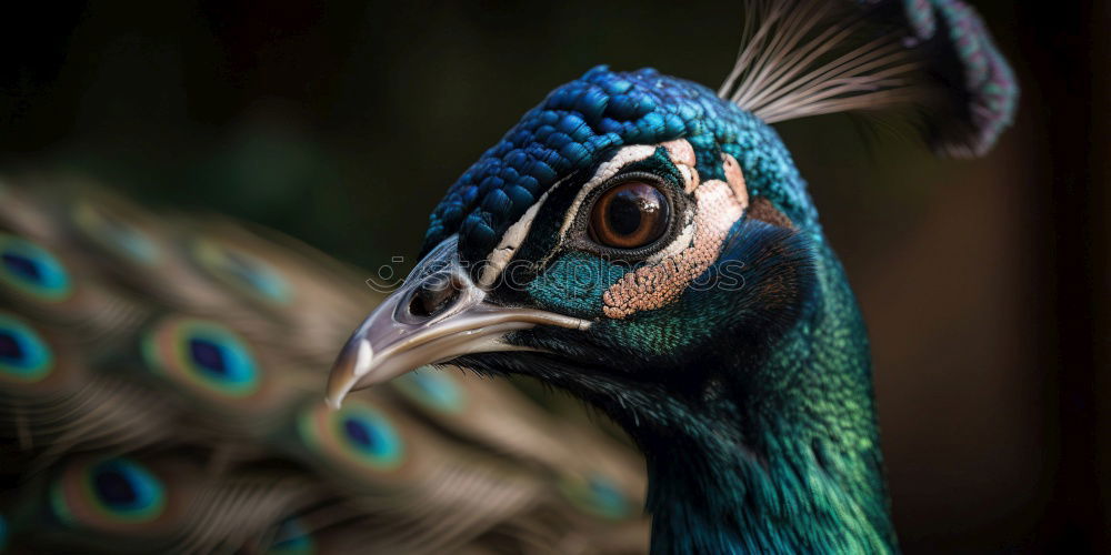 Similar – Image, Stock Photo screaming peacock 3