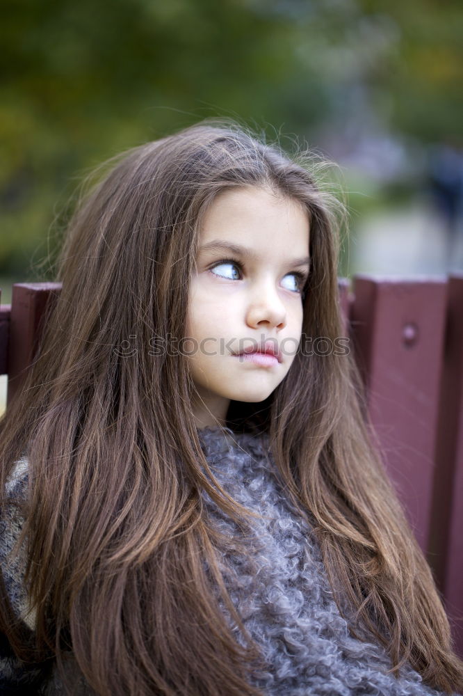 Similar – Image, Stock Photo beautiful young girl, child, 10 years, in garden house, daydreaming, thoughtful, holding her head in her hands,