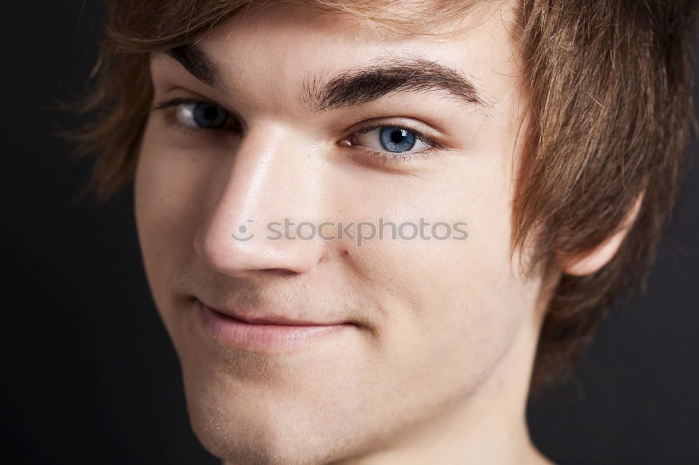 Similar – Image, Stock Photo Boredom? Man Forest Cap