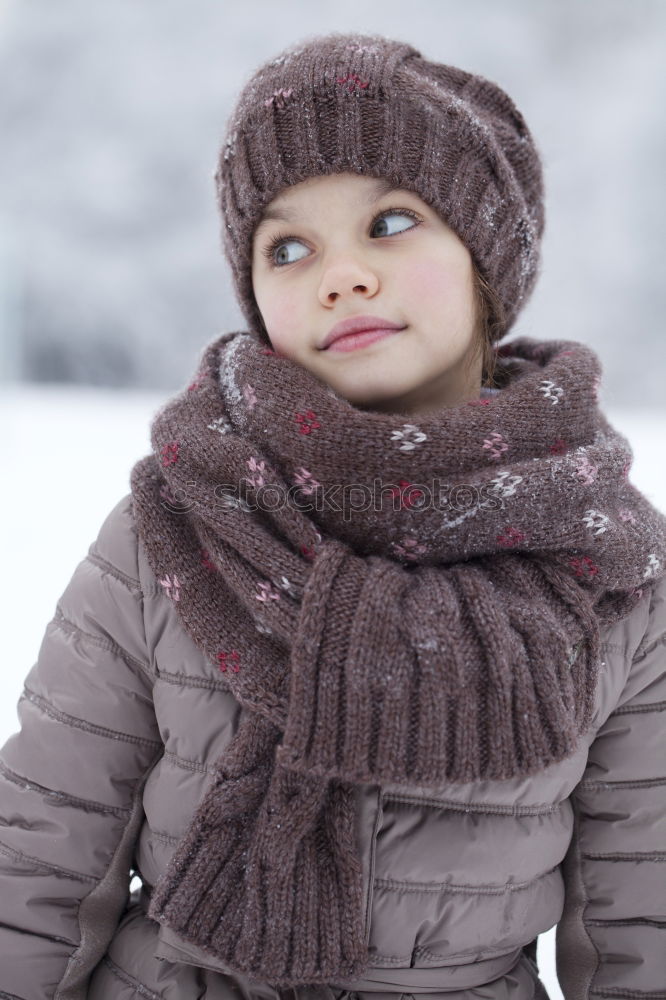 Similar – Image, Stock Photo Young woman enjoying snow in winter