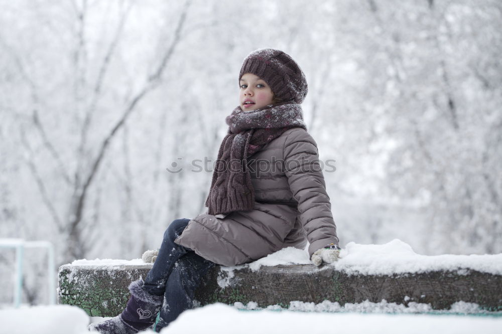 Similar – Image, Stock Photo Purple against the snow