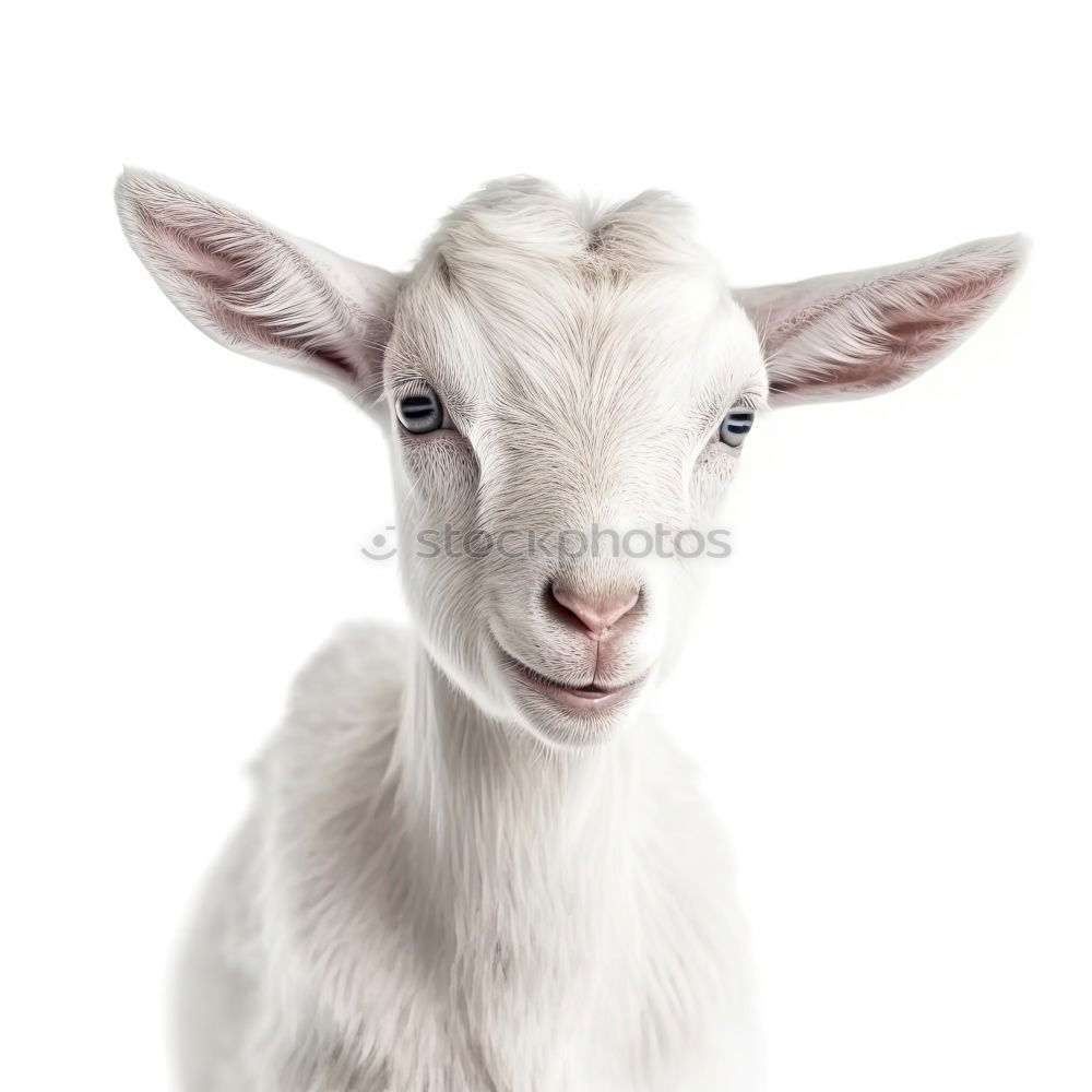 Similar – Image, Stock Photo the wise white goat