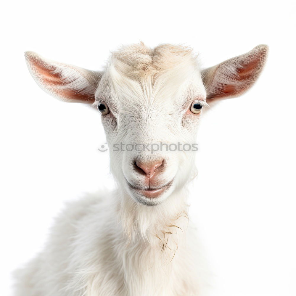 Similar – Image, Stock Photo Goat shows tongue Animal