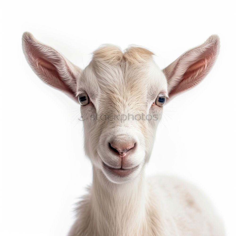 Similar – Image, Stock Photo Goat shows tongue Animal