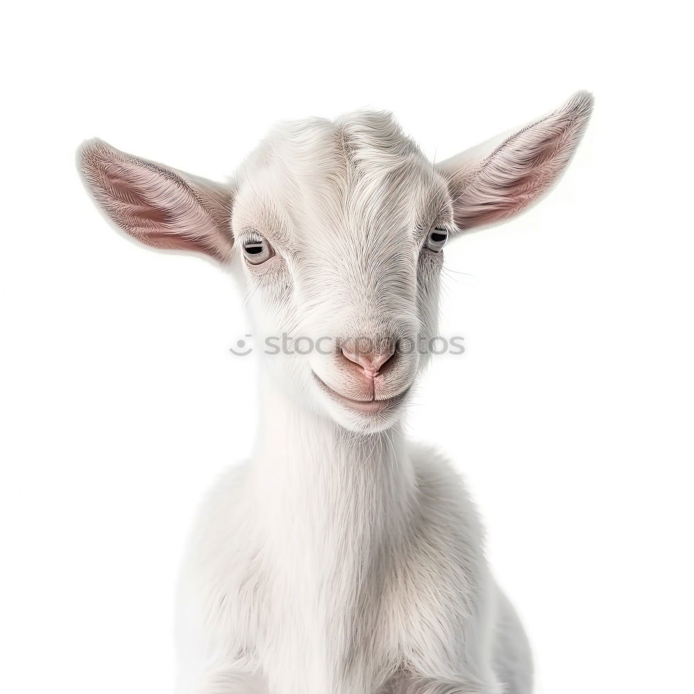 Similar – Image, Stock Photo the wise white goat