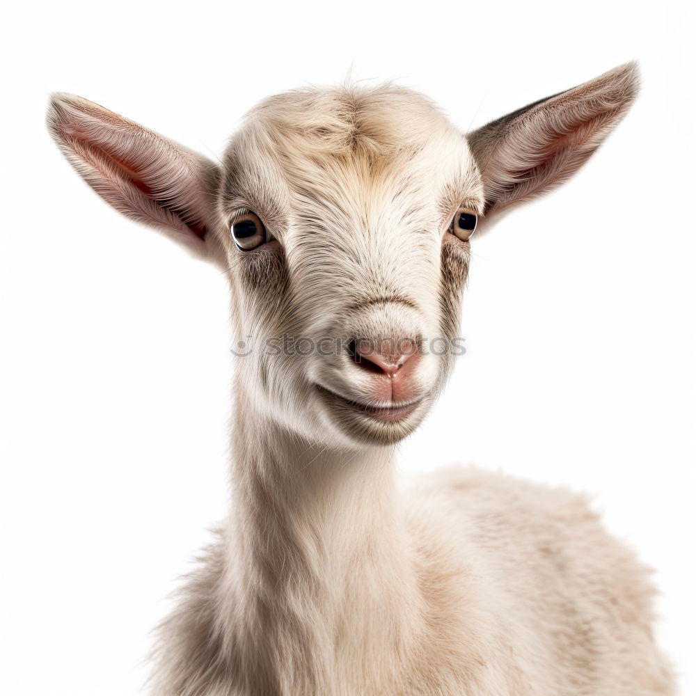 Similar – Image, Stock Photo Goat shows tongue Animal