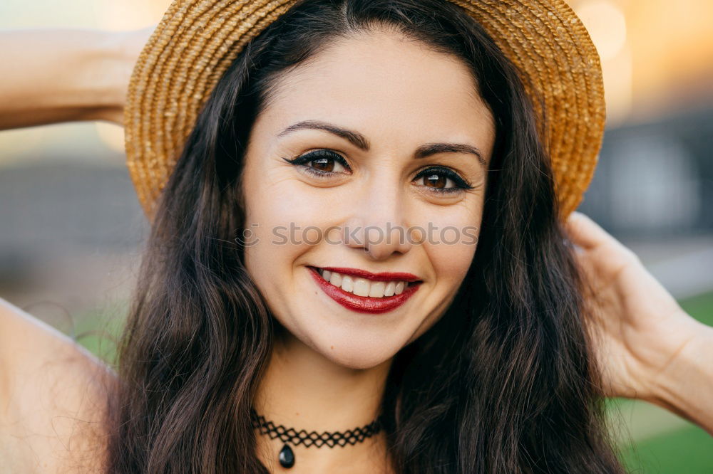 Similar – Image, Stock Photo Brunette girl Lifestyle
