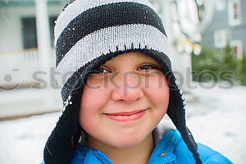 Similar – Image, Stock Photo Young teenager portrait at sunrise