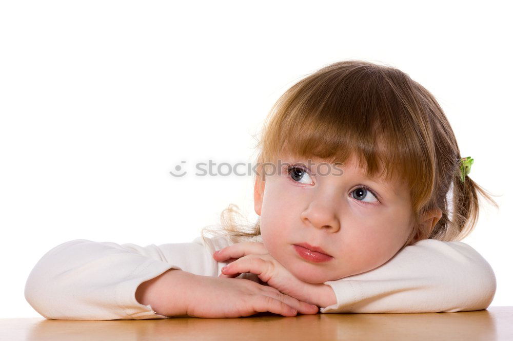 Image, Stock Photo Sad Feminine Child Girl