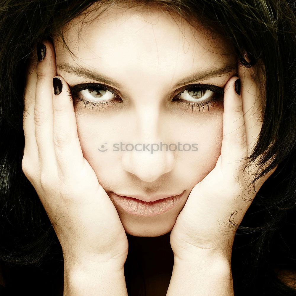 Similar – Image, Stock Photo BLUE PHASE Human being