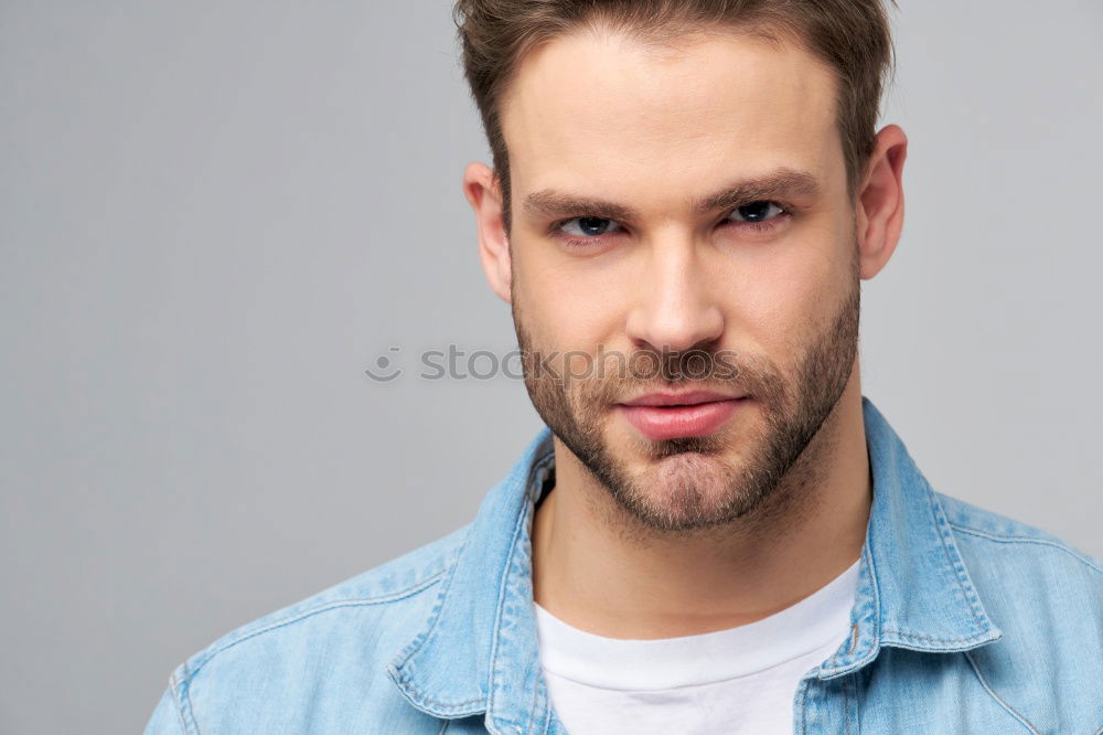 Similar – Image, Stock Photo portrait 3 Masculine