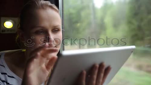 cautious Young woman