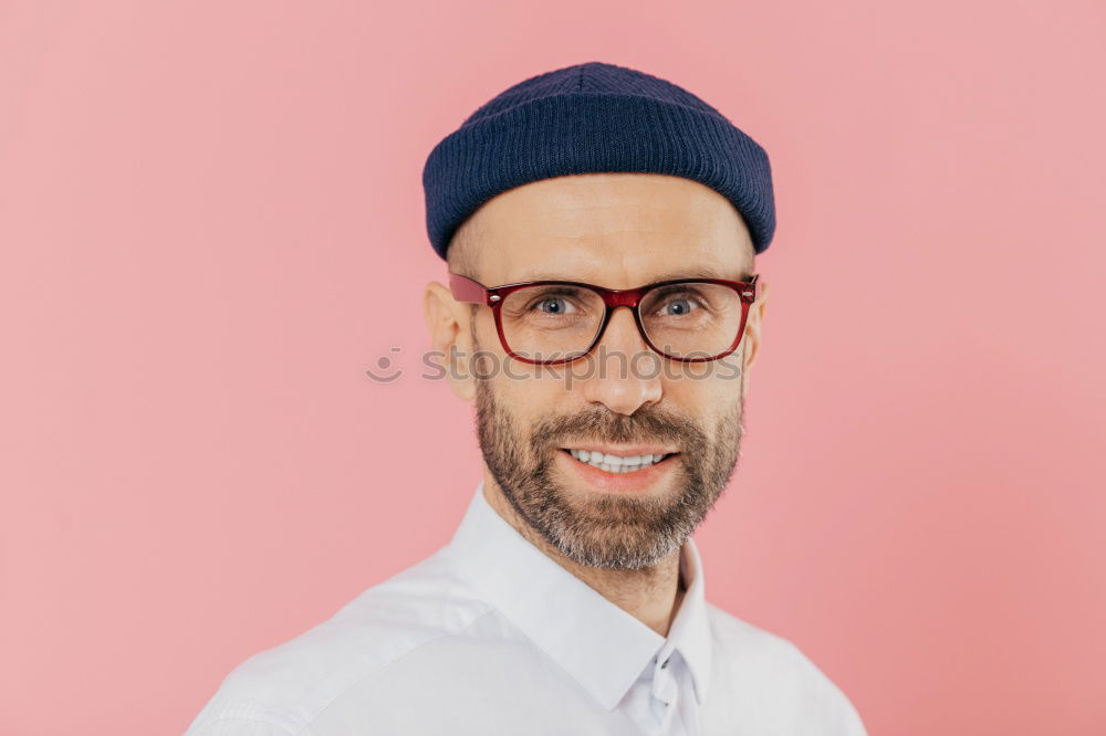 Similar – Image, Stock Photo Adult stylish man in costume near orange wall