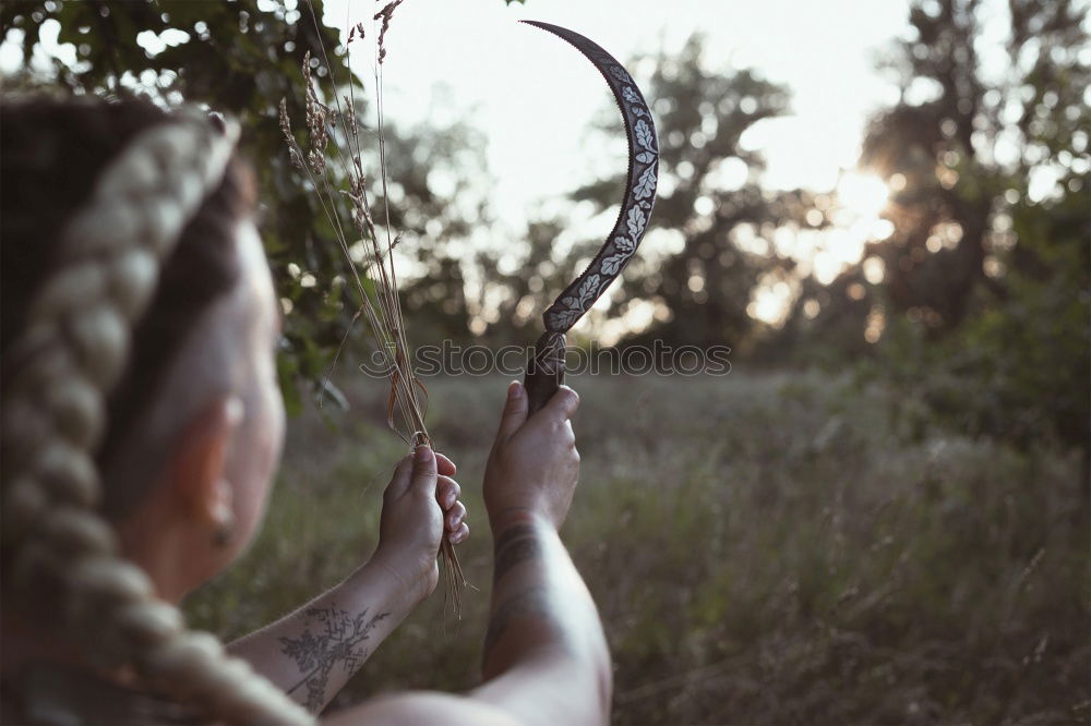 Similar – Image, Stock Photo Hunter with rifle laying in long grass