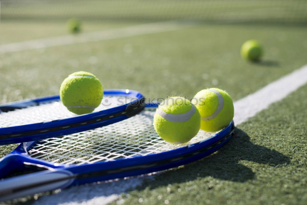 Similar – Image, Stock Photo Padel blade racket resting on the net