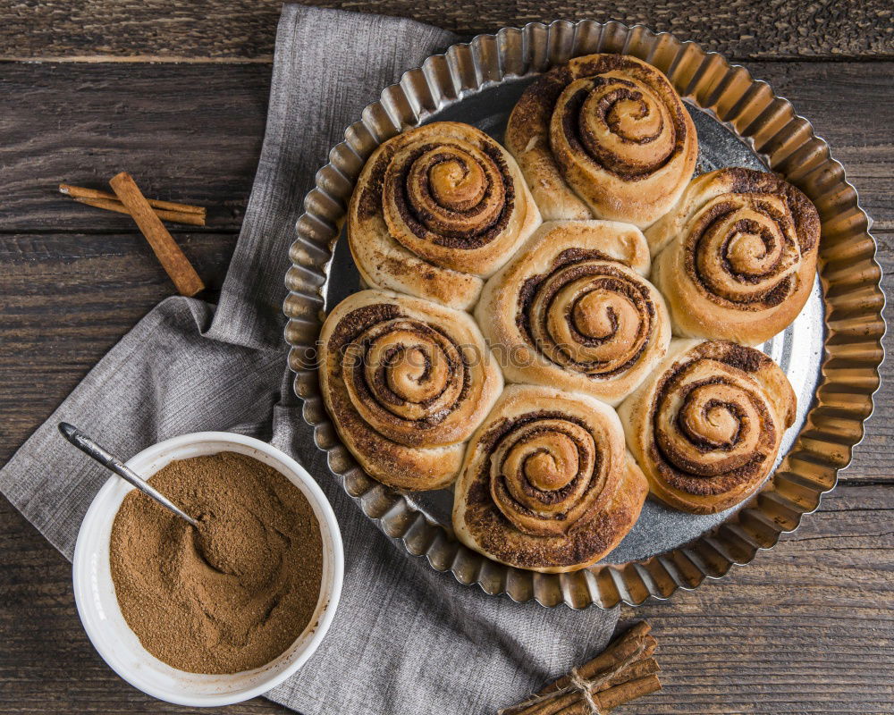 Similar – Image, Stock Photo cinnamon buns Dough