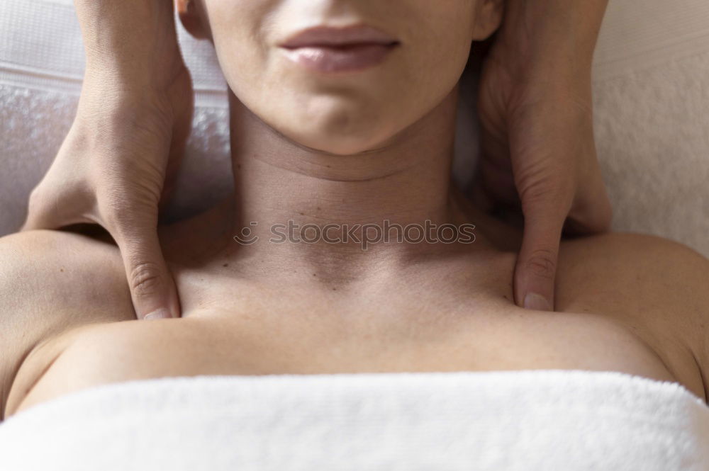 Similar – Image, Stock Photo Woman enjoying massage in Spa