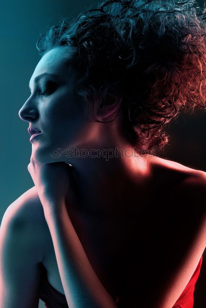 Sensual woman in studio