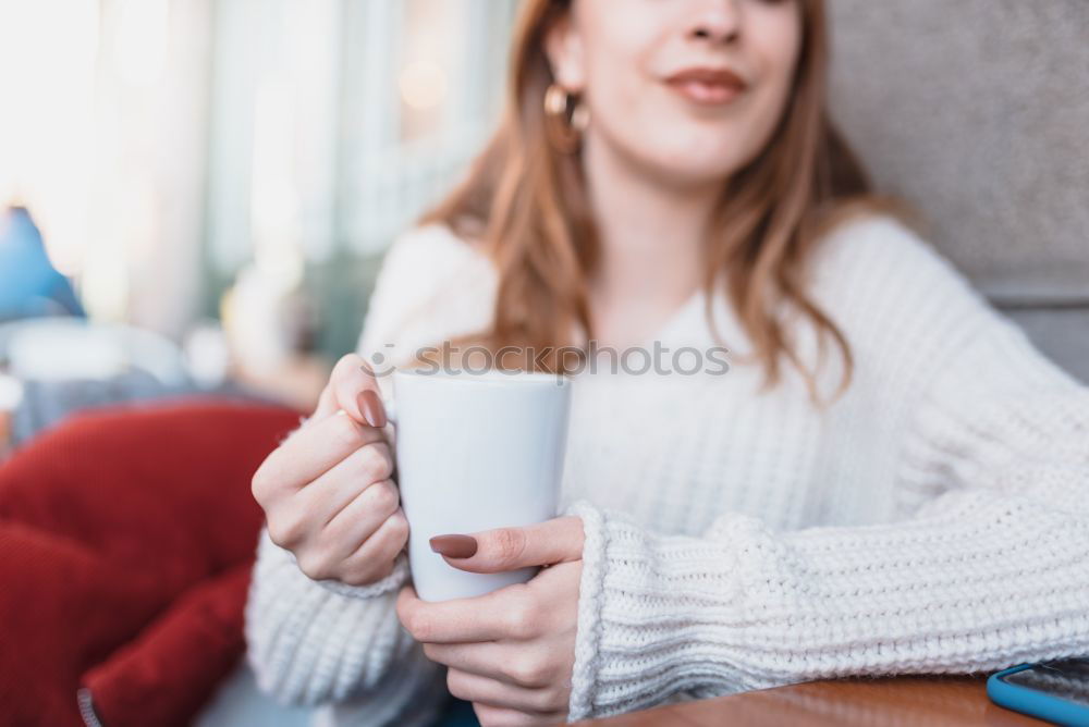 Similar – Image, Stock Photo woman close up eating oat and fruits bowl for breakfast