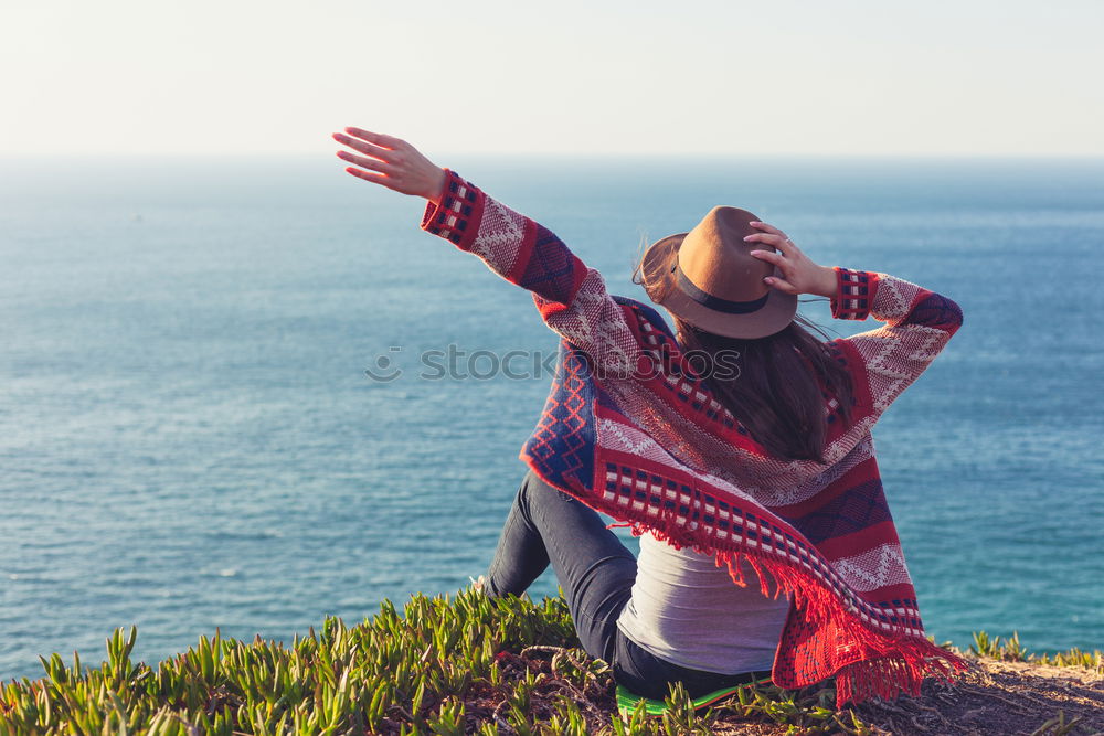 Similar – Image, Stock Photo portrait of beautiful happy young woman outdoors