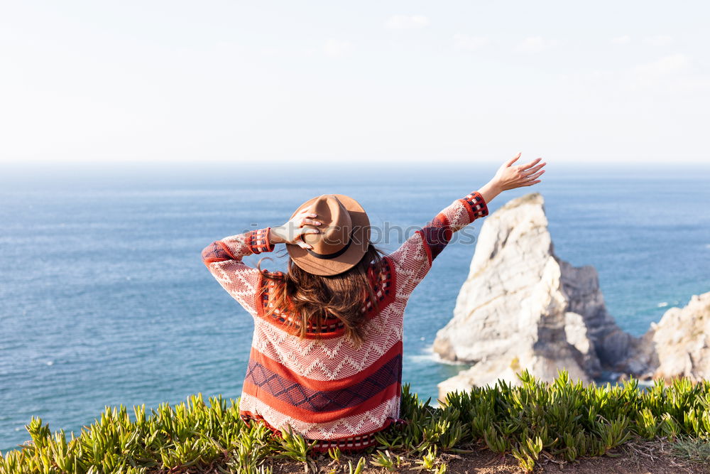 Similar – Image, Stock Photo portrait of beautiful happy young woman outdoors