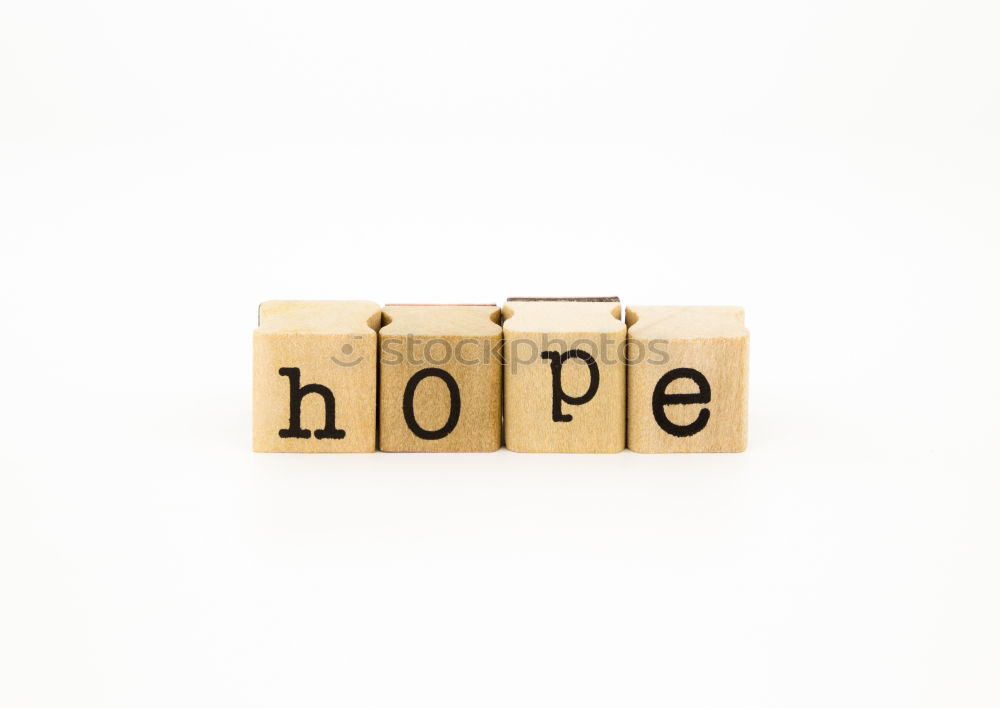 Similar – hope typed on an old typewriter