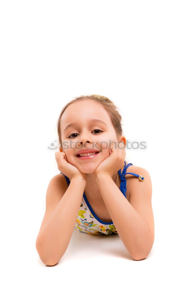 Similar – Image, Stock Photo Cute boy with a white shirt in a blue sky background