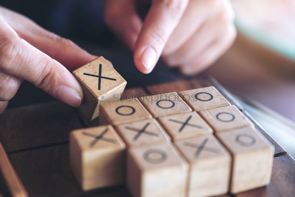 Image, Stock Photo Toddler with building blocks