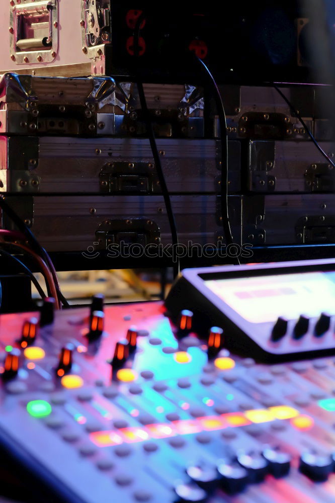 Similar – Mixer at work Mixing desk