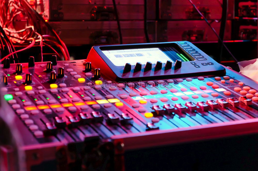 Similar – Mixer at work Mixing desk