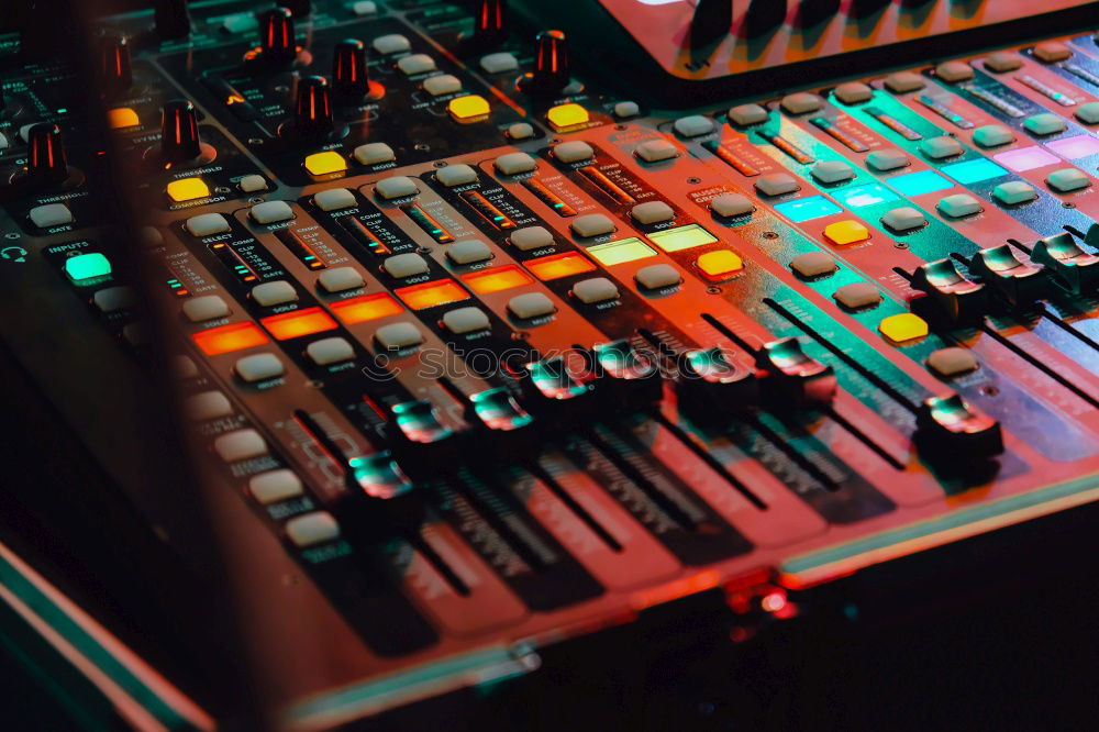 Similar – Mixer at work Mixing desk