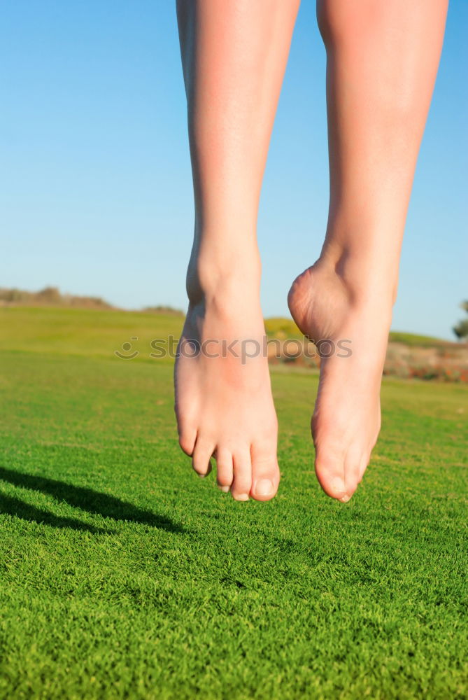 Similar – Image, Stock Photo Naked feet in the great outdoors