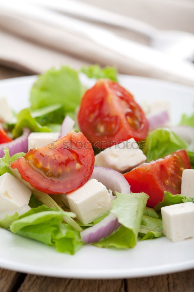 Similar – Vegan tofu salad with tomatoes and lamb’s lettuce