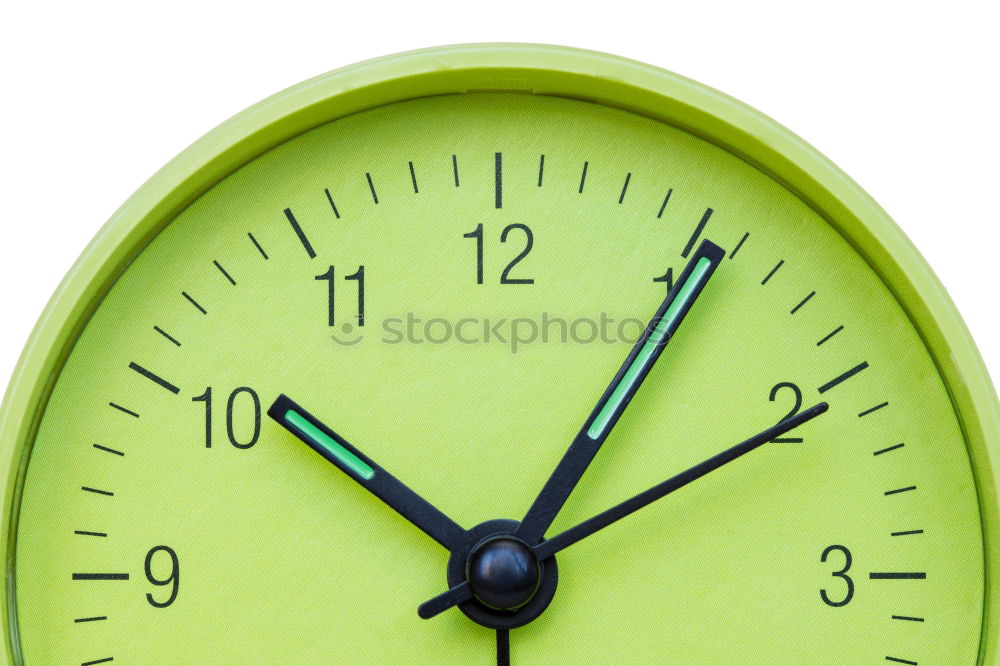 Similar – Image, Stock Photo Close up one alarm clock over green background