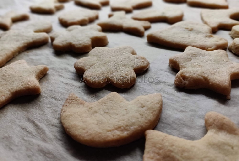 Similar – Image, Stock Photo Close up of cookies before oven on a paper