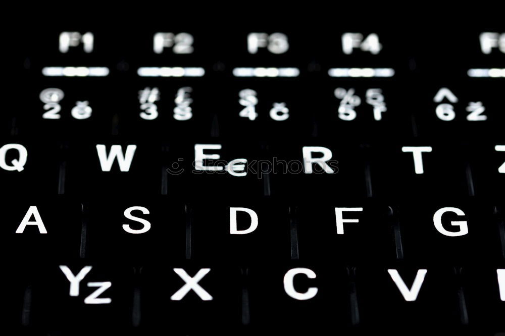 Similar – Foto Bild Rotes LED-Licht Computer Laptop-Tastatur