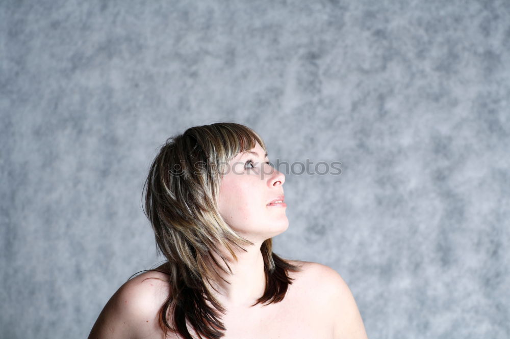 Similar – Image, Stock Photo Close up of a moody female portrait