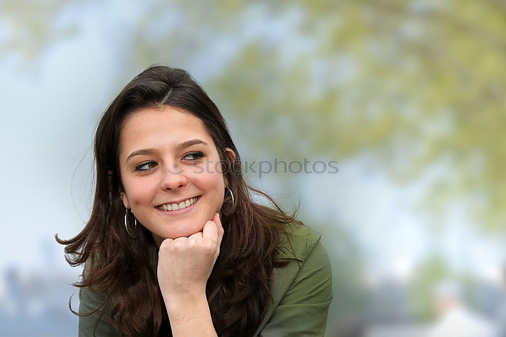 Similar – Image, Stock Photo portrait of a woman Joy