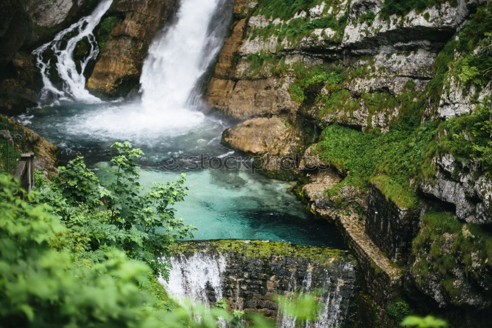 Similar – Image, Stock Photo Ice cold river in the Alps